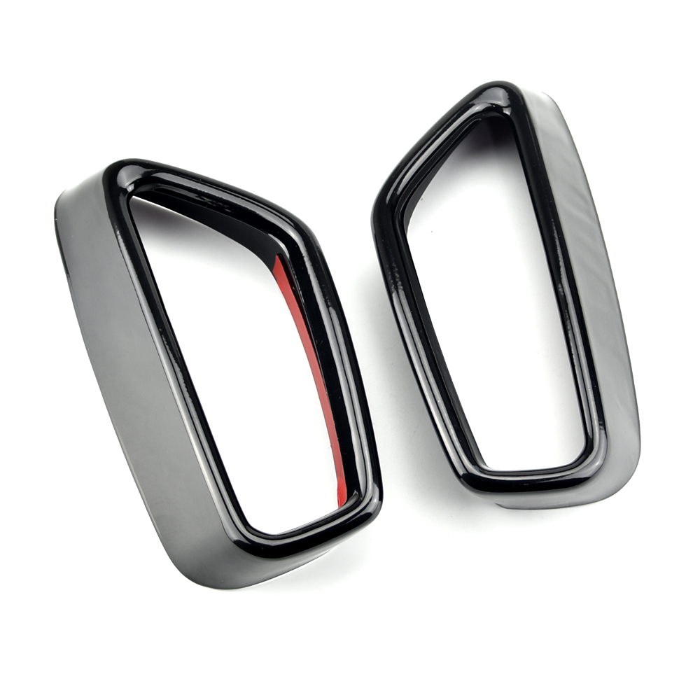 Bmw 5 シリーズ G30 G31 2018-2021 ステンレス鋼黒車の排気管カバーステッカー外装修正カーアクセサリー