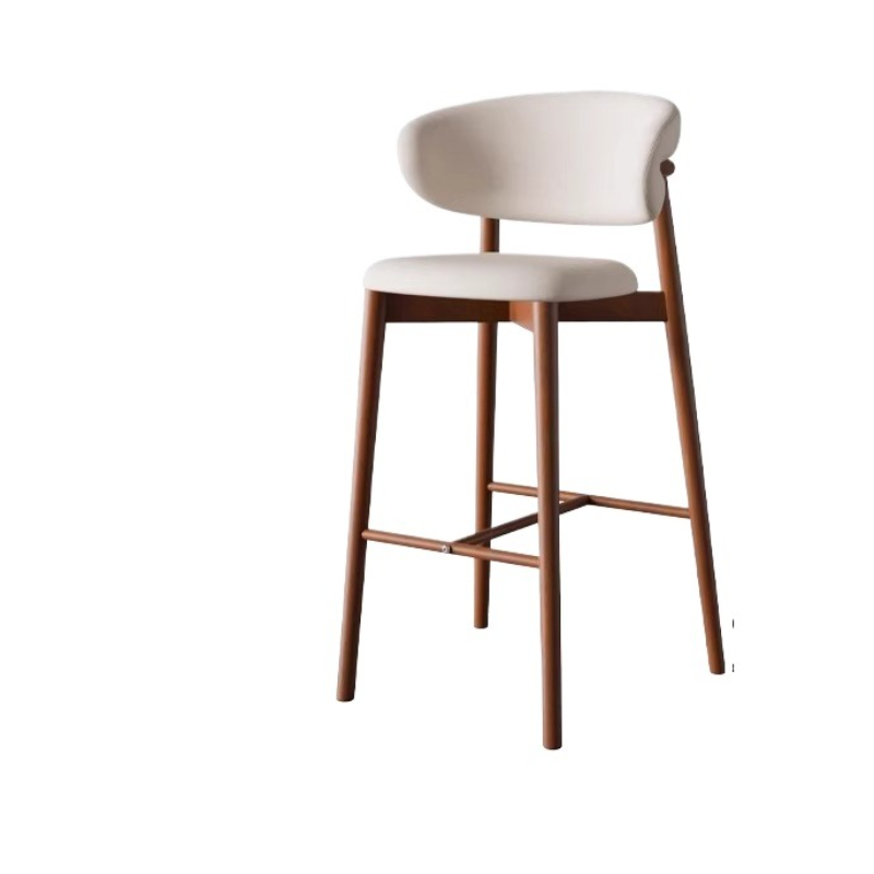 Taburete de bar moderno inspirado en diseño, silla de altura de mostrador de mediados de siglo con reposapiés, muebles, taburete de comedor para el hogar, cocina, cafetería