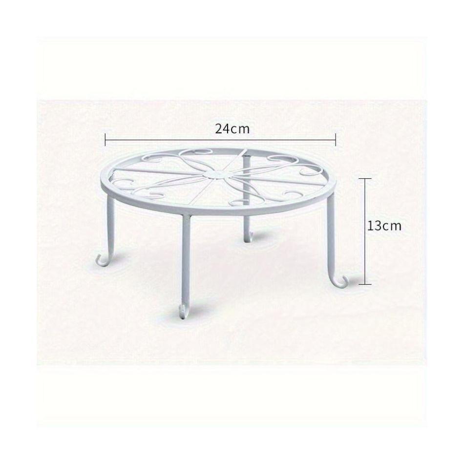 1 pz supporto per vaso da fiori in metallo supporto per piante in ghisa resistente supporto per vaso da fiori vintage alto per piante da interno ed esterno