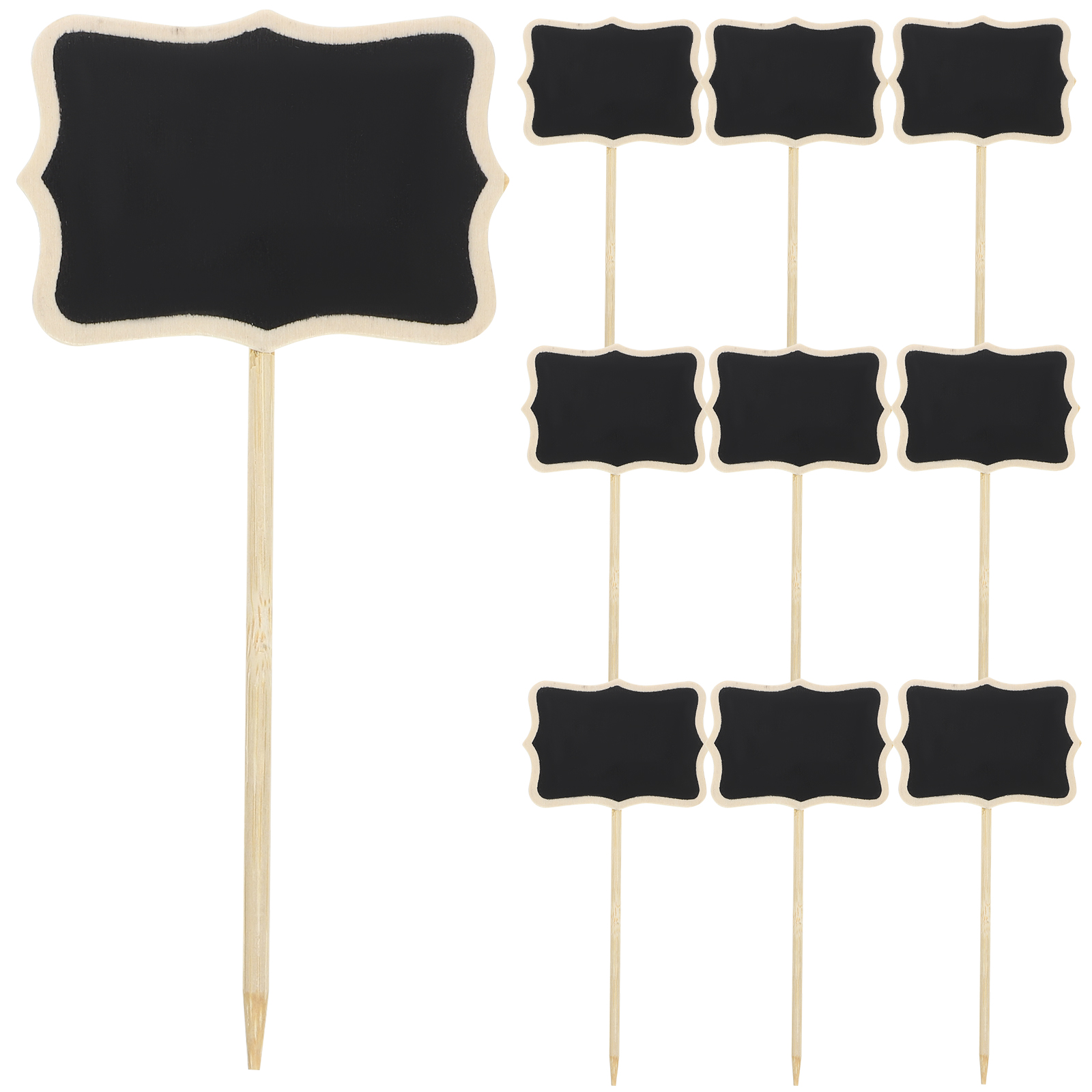 10PCS Mini Kleine Kreide Tafel Nachricht Schiefer Visitenkarte Halter Memo Label Marke Tisch Preis Für Home Restaurant Party