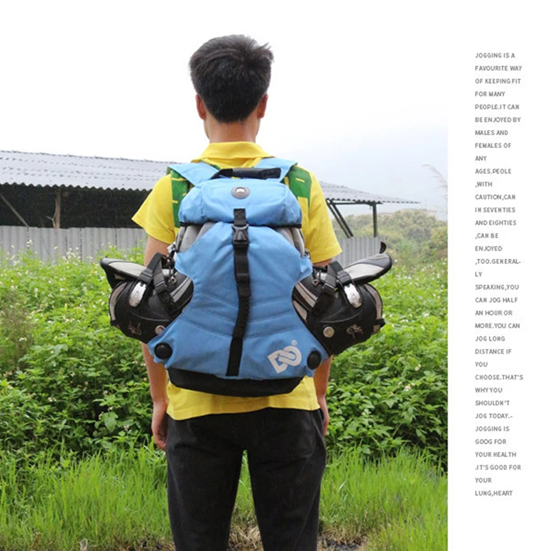 Roller Skates กระเป๋าเป้สะพายหลังผู้ชายผู้หญิงอินไลน์สเก็ตรองเท้าสเก็ตรองเท้าพกพากระเป๋าเด็กสเก็ตน้ําแข็งเก็บกระเป๋าเป้สะพายหลังกีฬากลางแจ้งกระเป๋า