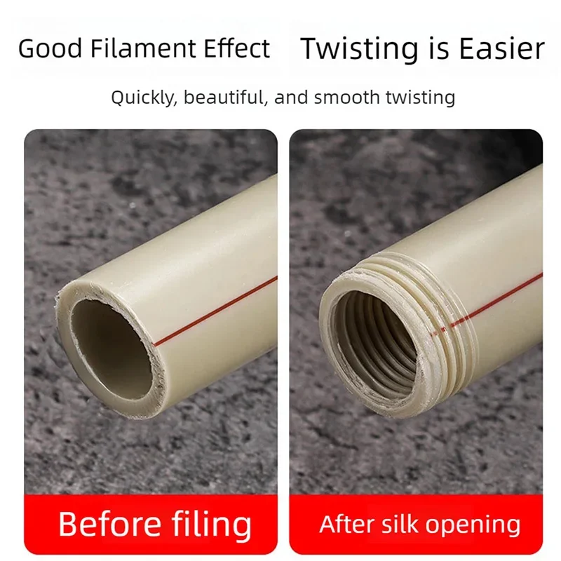 Dual Function Pipe tracking Thread Cutting Tool Universal Wire Tool Integrated Internal External Pipe Threading Home Maintenance