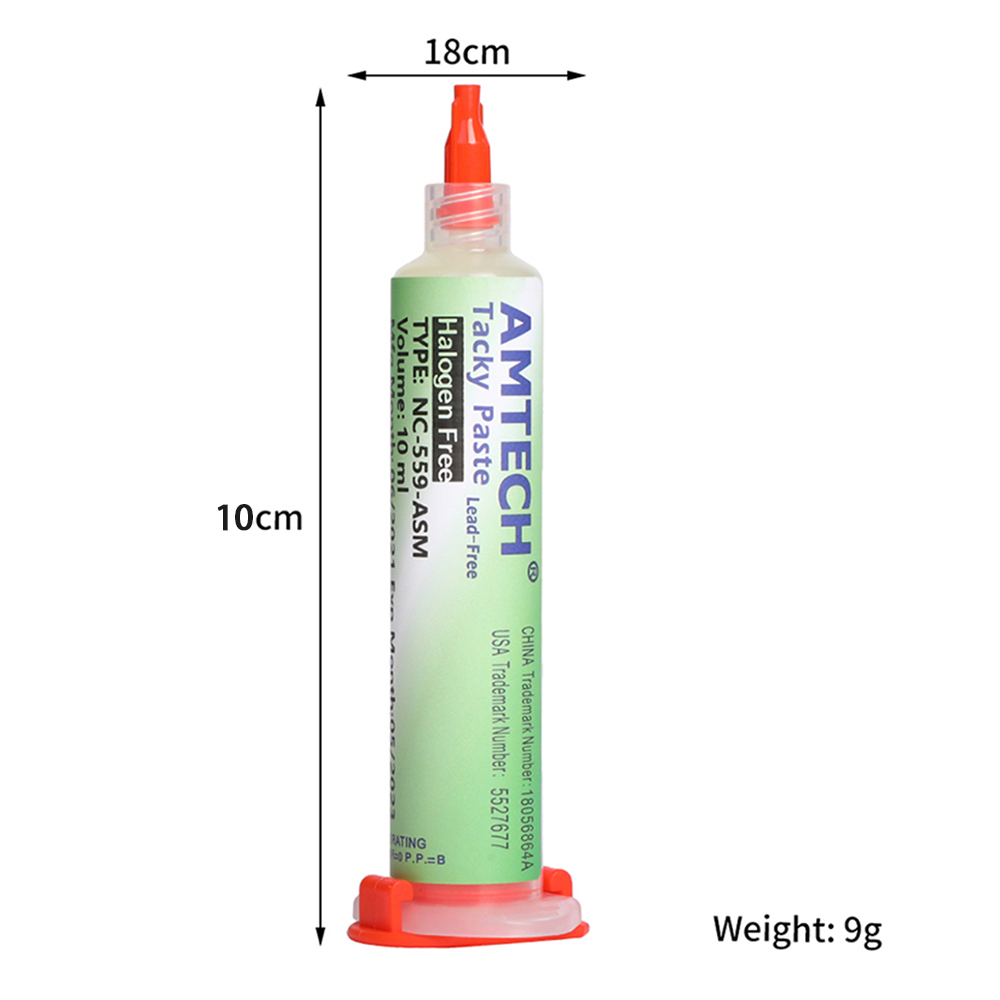 Original Amtech Nc 559 Flux Welding Flux 10ml Syringe Flux สําหรับบัดกรีและบัดกรีสําหรับเครื่องมืออิเล็กทรอนิกส์ & BGA SMD PCB ซ่อม