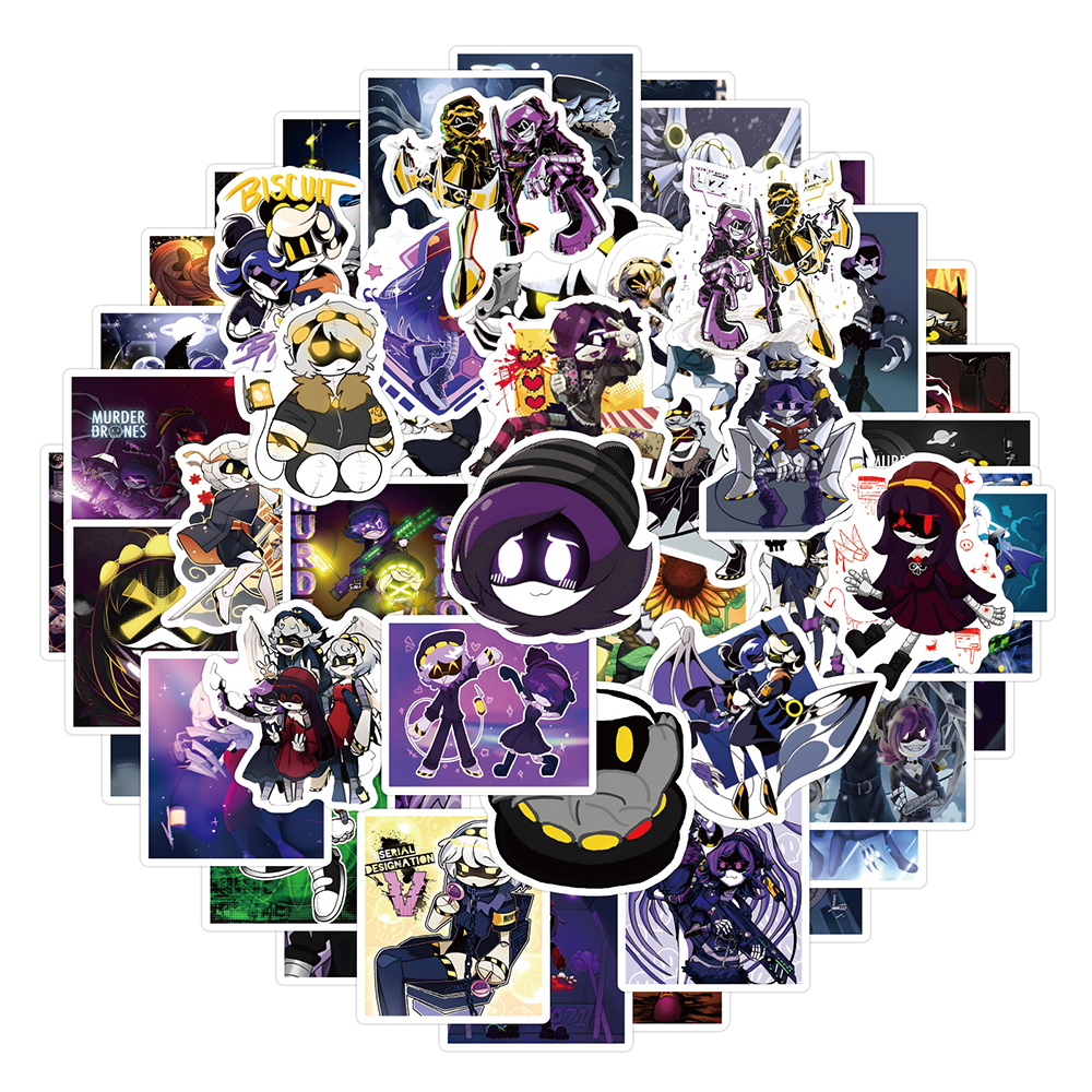 10/30/55/110 Uds pegatinas de Drones asesinato de dibujos animados monopatín DIY nevera motocicleta guitarra portátil Cool Graffiti pegatina impermeable juguete