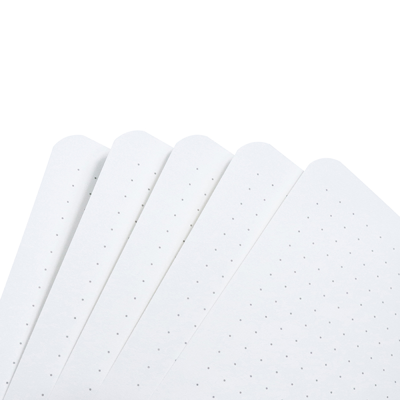 점선 총알 노트 A5 100 GSM 저널 하드 커버 160 페이지 아이보리 백서 스크랩북 플래너 의제 편지지