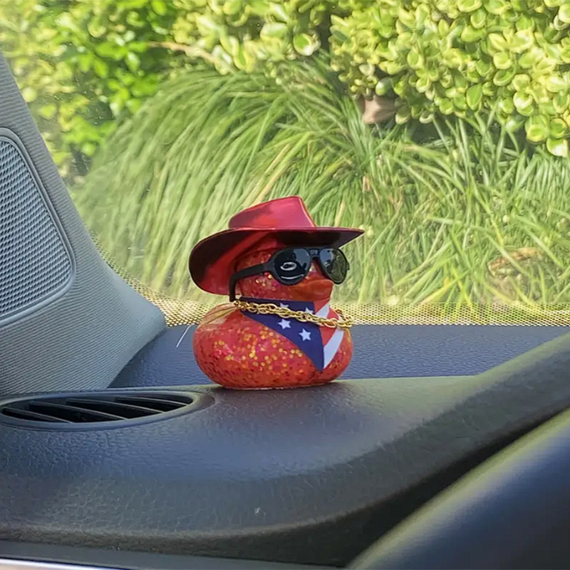 Duck Car Ornament - Rubber Duck Perfect Gift for Duck Lovers - Car Duck Interior Decoration Accessories