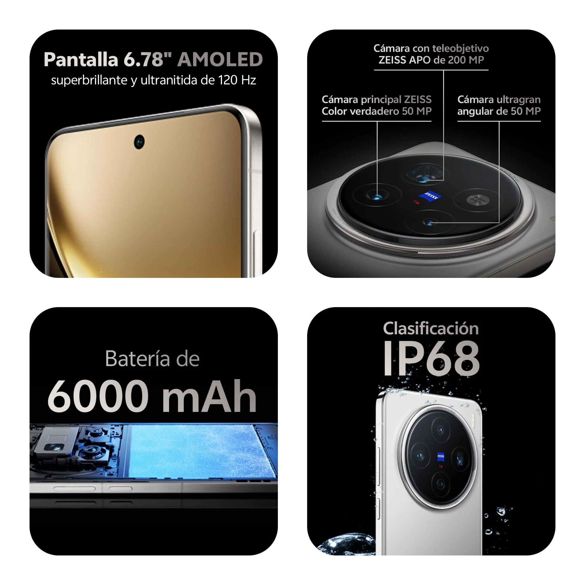 Version mondiale vivo X200 Pro 5G smartphone android 15 MediaTek Dimensity 9400 6.78″ Display 200MP Camera 6000 mAh Battery