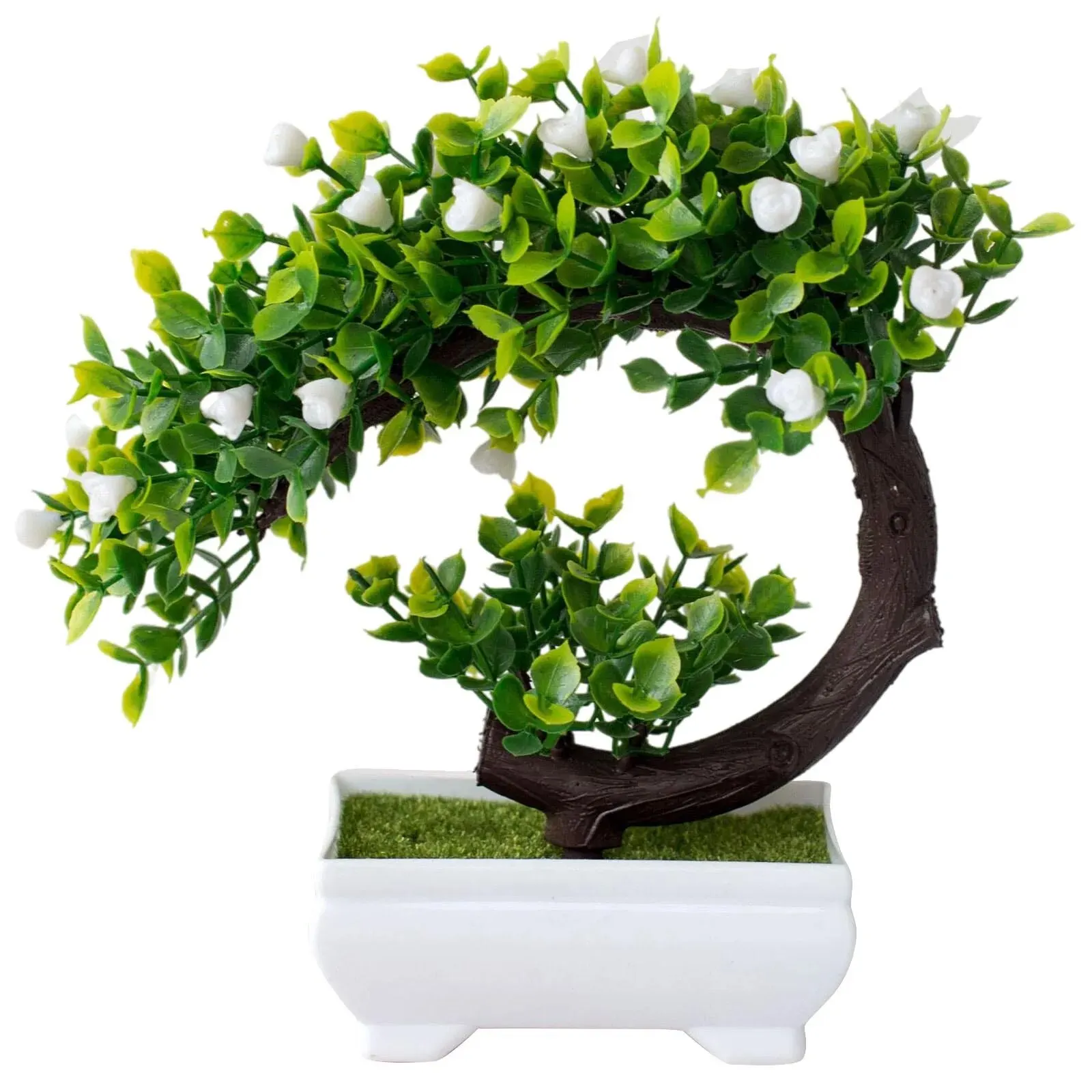 Piante artificiali Bonsai Albero simulato Piante in vaso Fiori finti Ornamenti da tavolo in vaso
