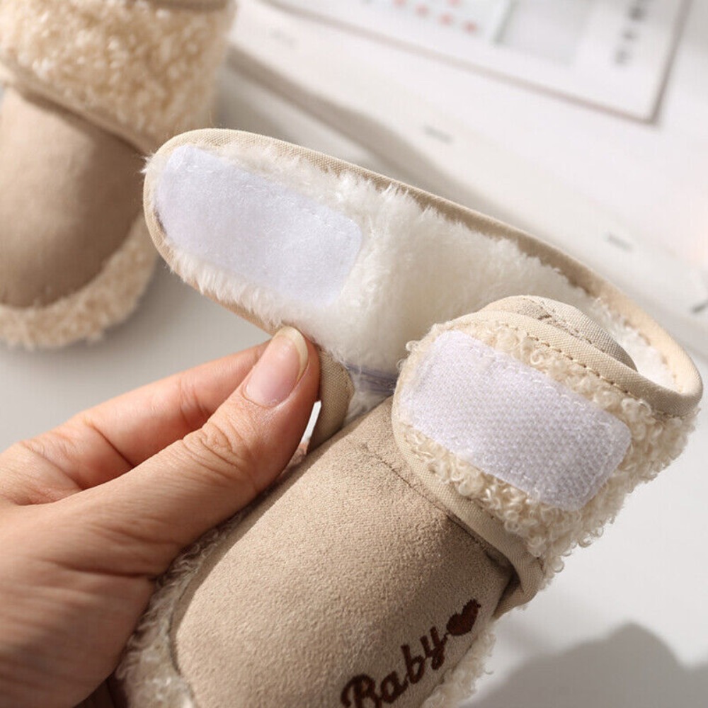 Chaussons en peluche coordonnants pour bébés garçons et filles, chaussures douces et confortables pour nouveau-nés