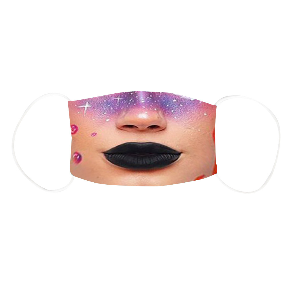 Damenmode Maske wieder verwendbare Erwachsene Outdoor wasch bar Make-up Druck Gesichts schutz maske klinische Qualität schützende atmungsaktive Maske
