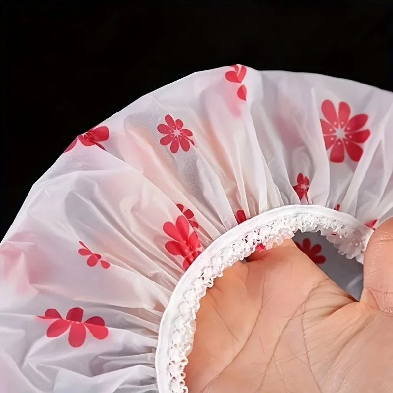 A Shower Cap for Taking A Shower To Prevent Hair From Getting Wet and Oily Water From Sticking and To Take Care of Hair