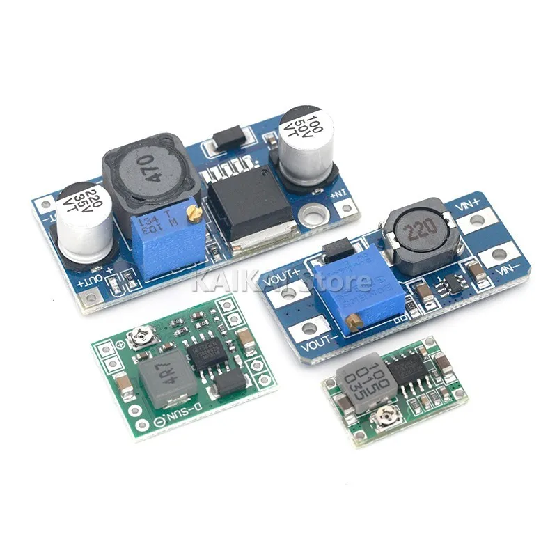 Modulo di alimentazione stabilizzato in tensione DC-DC Modulo regolatore di tensione boost e buck regolabile LM2596S-ADJ MT3608 MP1584EN