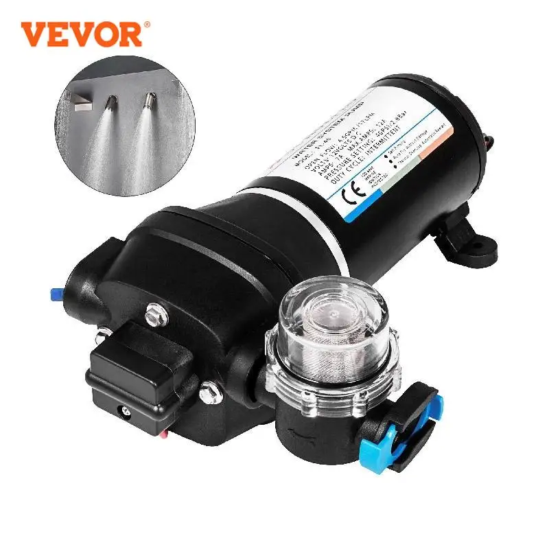 SucceBuy 12V Membranwasserpumpe 10L/Min 17PSI 17L/Min 40PSI Hochdruck Automatische selbstansaugende Nebel-Druckerhöhungspumpe Rabatt