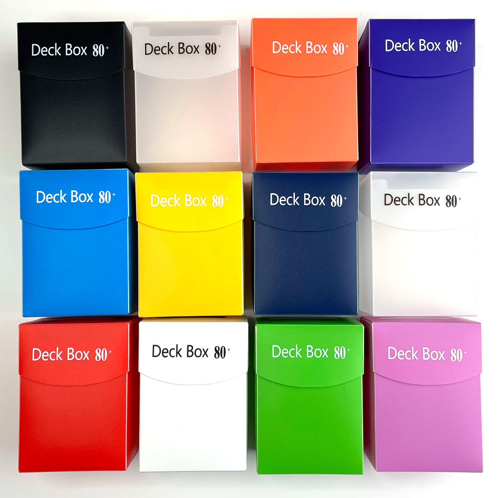 80 + การ์ดดาดฟ้ากล่องสีคลาสสิกเกมกระดาน TCG การ์ดดาดฟ้าคอลเลกชันกล่องการ์ดสําหรับ Magica PKM YGO Gathering