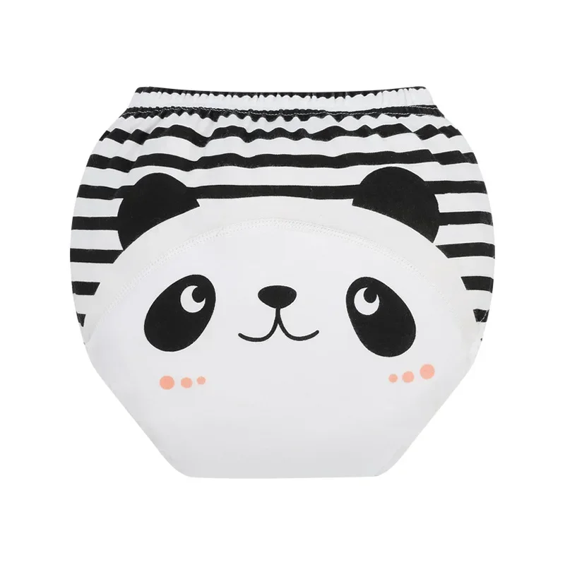 ผ้าอ้อมเด็ก8ชิ้น celana Training ที่รองปัสสาวะผ้าคอตตอนกางเกงขาสั้นผ้าอ้อมเด็กงดผ้าอ้อม