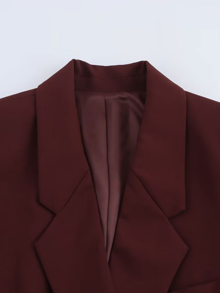 NLZGMSJ 2025 Frühling frauen Büro Blazer Solide Taschen V-ausschnitt Langarm Single Button Blazer Mode Outwears