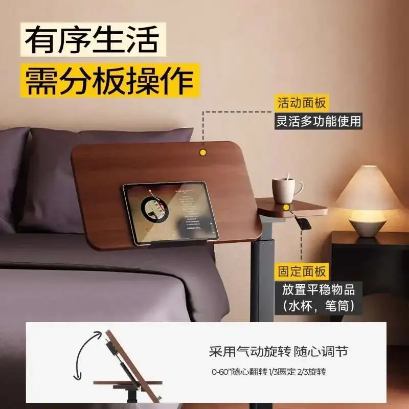 Portable Folding Laptop Desk Mini Foldable Folding Table with Lap Desk Reading Holder Height Adjustment Table Furniture 침대 테이블