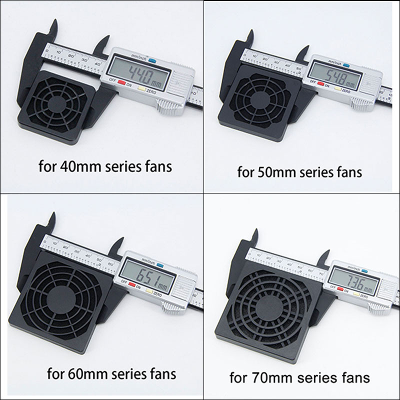 Dustproof Net for 40mm 50mm 60mm 80mm 90mm 120mm PC Case Fan Dust Filter Guard Grill Protector Cover Plastic Computer Fan