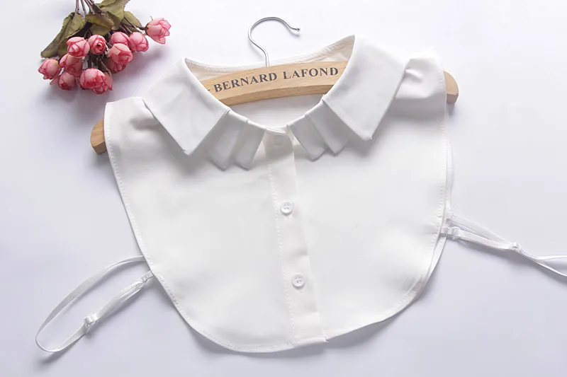 2023 feminino destacável lapela gola falsa babados camisa de renda blusa de gola falsa removível falsa meia camisa blusa decoração