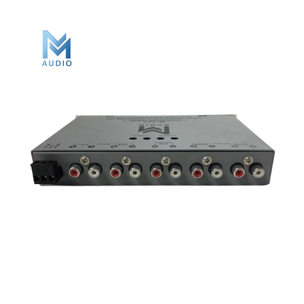 7-band Graphic Equalization Pre Amp พร้อมซับวูฟเฟอร์ความถี่สําหรับเครื่องเสียงรถยนต์ระบบ Crossover Car Equalizer สําหรับเครื่องขยายเสียงรถยนต์
