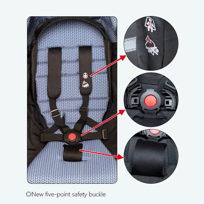 175 °   Almofadas de base para assento de carrinho de bebê, para yoyo/yoyo2, tecido original, acessórios para carrinho de bebê, adequado para babytime