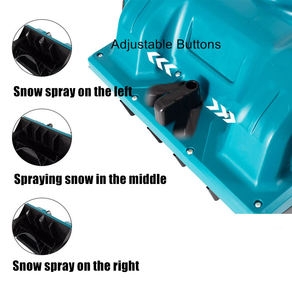 ฤดูหนาวใหม่Brushlessไฟฟ้าSnowplowแบตเตอรี่ลิเธียมไฟฟ้าSnow Sweeperไร้สายSnow Shovel Courtyard Streetสําหรับแบตเตอรี่Makita