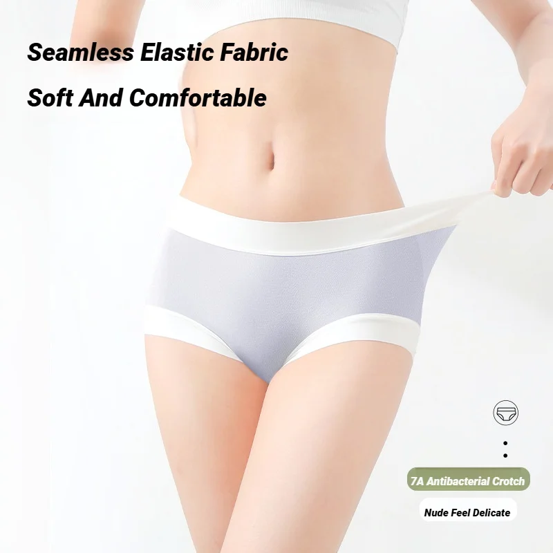Women'S Panties Modal Underwear Female Comfortable Seamless Sexy Lingerie Intimates Underpants Briefs Girls Solid Ultra-Thin