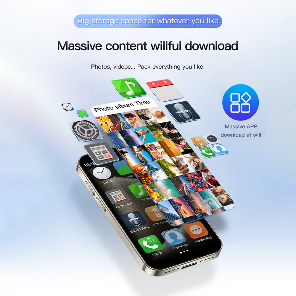 SOYES XS18 Pro 3,0 "Mini Smartphone 2GB RAM 16GB ROM reconocimiento Facial Android9.0 Dual SIM en espera 1000mAh 3G teléfono de red