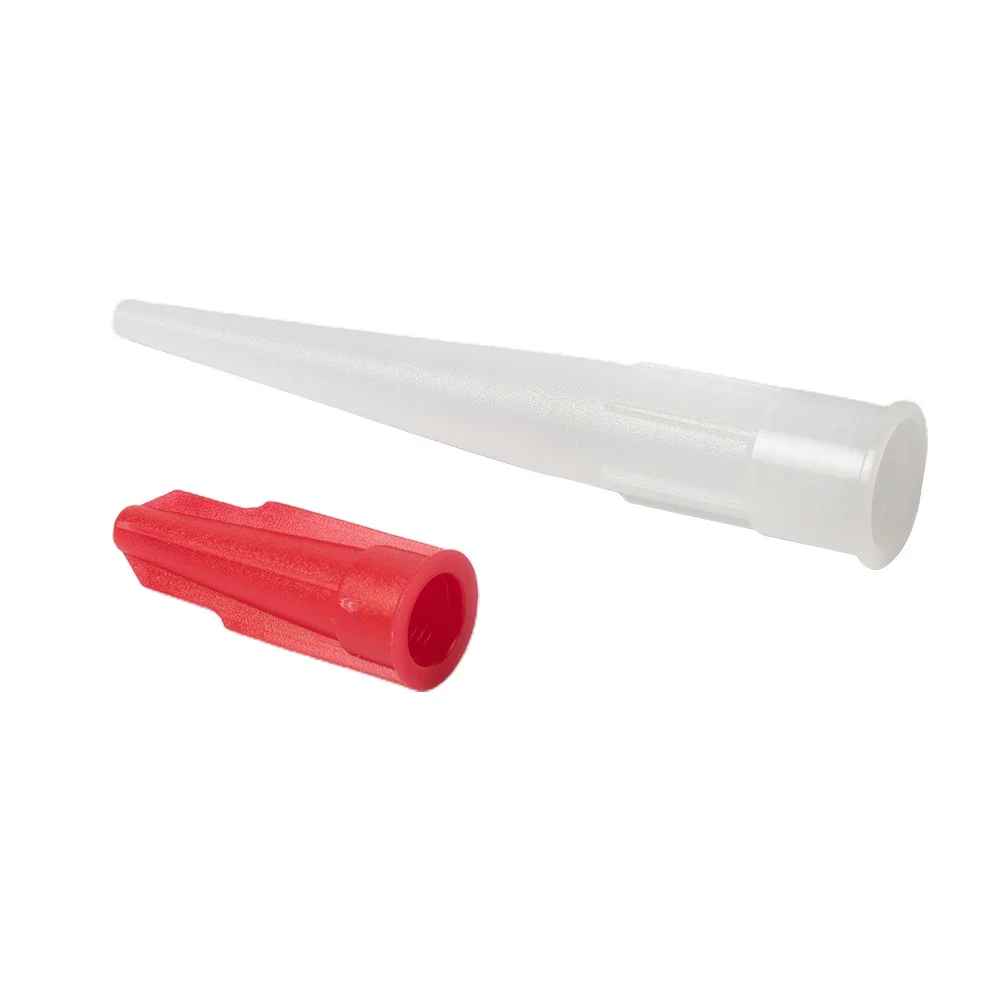 10 Stuks Reserve Siliconen Mondstuk Kit Tool Kit Hersluitbare Mastiek Cartridge Reserve Nozzles Schroef Cover Voor Breeuwen Leidingen 2025