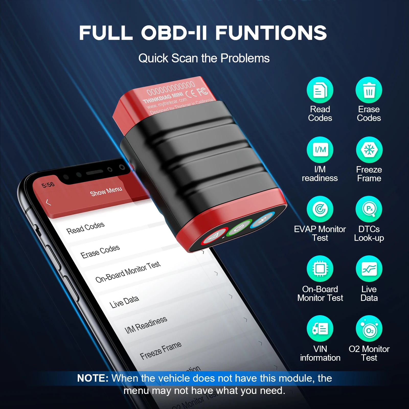 THINKCAR THINKDIAG Mini obd2 escáner Bluetooth todos los coches sistema completo diagnosticar herramienta de diagnóstico automático gratuita de por vida leer/borrar Error de código