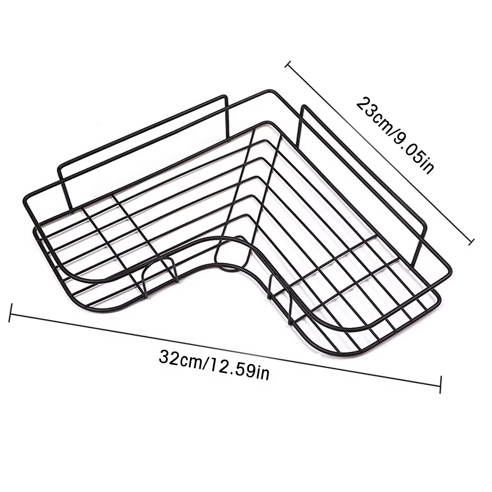 Iron Triangle Rack For Kitchen Bathroom Storage Rack Thickened Love Corner Rack Storage Rack Durable