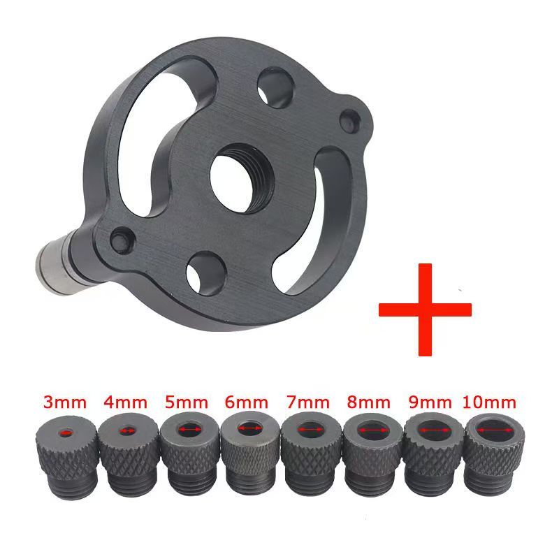 Plantilla para agujeros verticales para carpintería, guía de taladro autocentrante, herramienta localizadora de punzones, 3 4 5 6 8 10mm, muebles de carpintería DIY, 8 juegos
