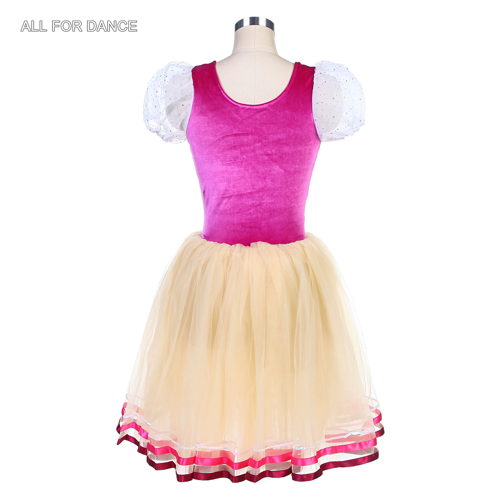 16009 Baru Kedatangan Puff Sleeve Romantis Tutu Balet Gadis dan Wanita Kinerja Kostum Balet Ballerina Dance Tutu