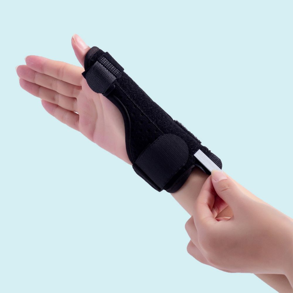 Férula para pulgar para 1 persona, mano derecha e izquierda, soporte para pulgar Reversible, funda para tendón, protección para muñeca, funda para pulgar