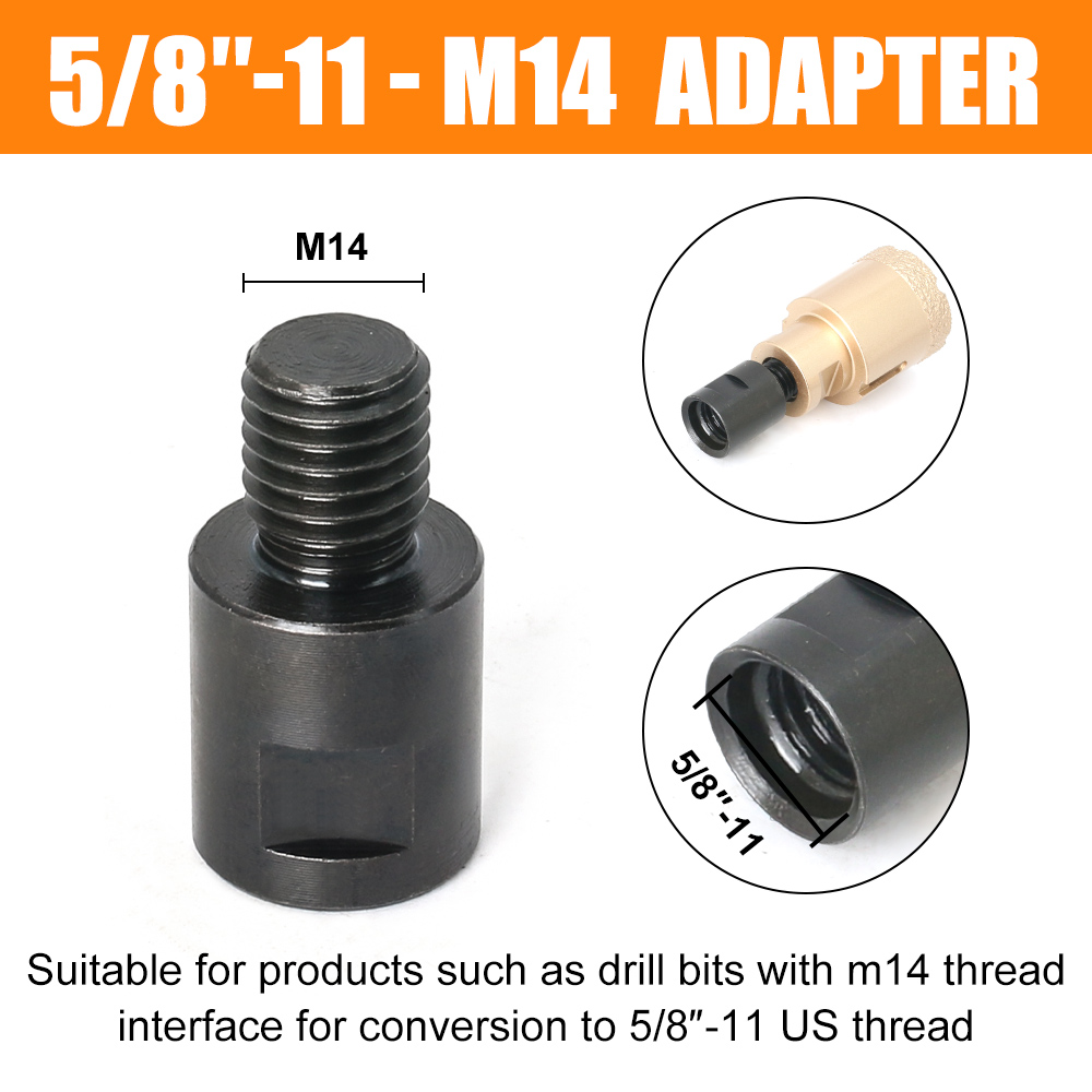 Winkelschleifer m10 m14 5/8-11 Adapter Gewinde Konverter Adapter Schnittstellenanschluss Schraube Pleuelmuttern Schlitzen 100 125 Typ