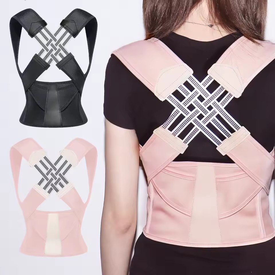 Back Brace Posture Corrector for Women and Men, Shoulder Straightener Adjustable Full Back Support Upper and Lower