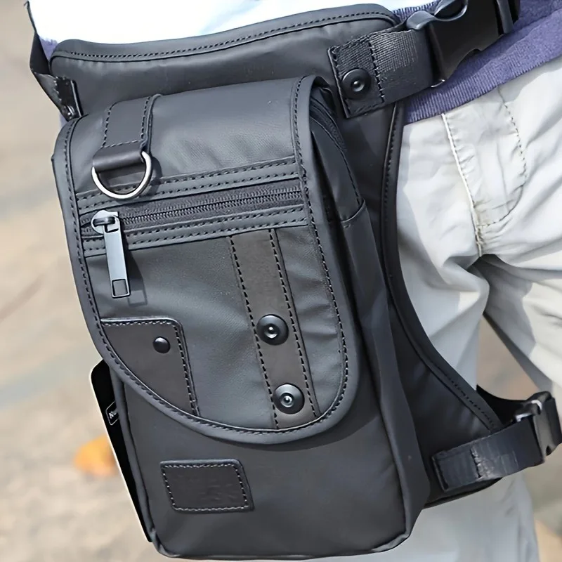 1 stücke Nylon Mode Wasserdichte Taille Tasche Outdoor Sport Wandern Oberschenkel Crossbody Pack Langlebig Taktische Verstellbaren Riemen