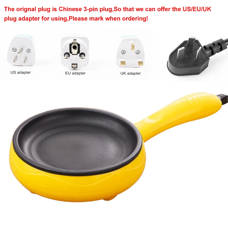 Đa Chức Năng Điện Mini Trứng Trứng Tráng Điện Trứng Nồi Hơi Hấp Thực Phẩm Ăn Sáng Tỳ Hưu Chiên Nướng Không Dính EU