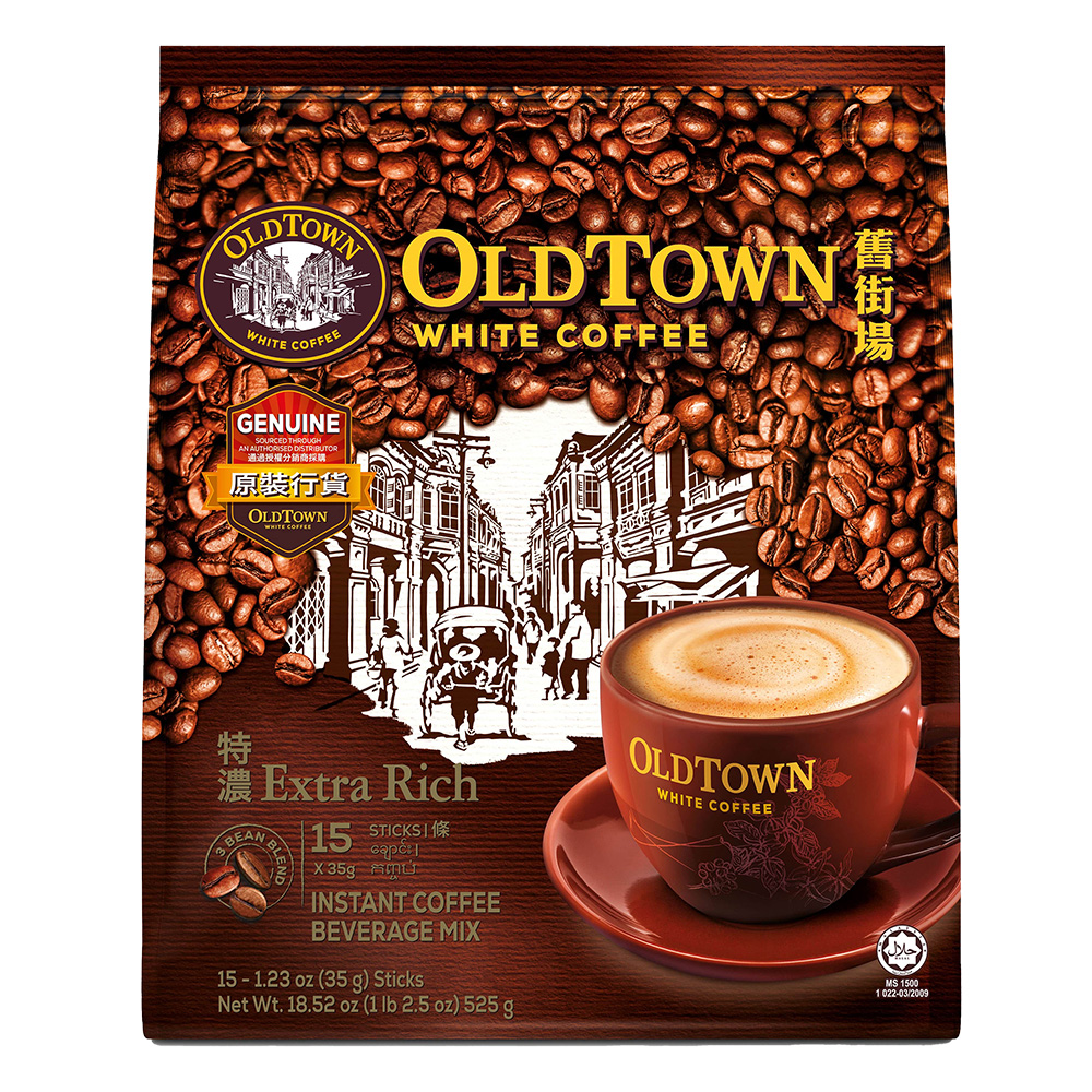 OldTown White Coffee 13.24/14.83/18.53/19.06/20.12oz(375/420/525/540/570g)*1 Pack
