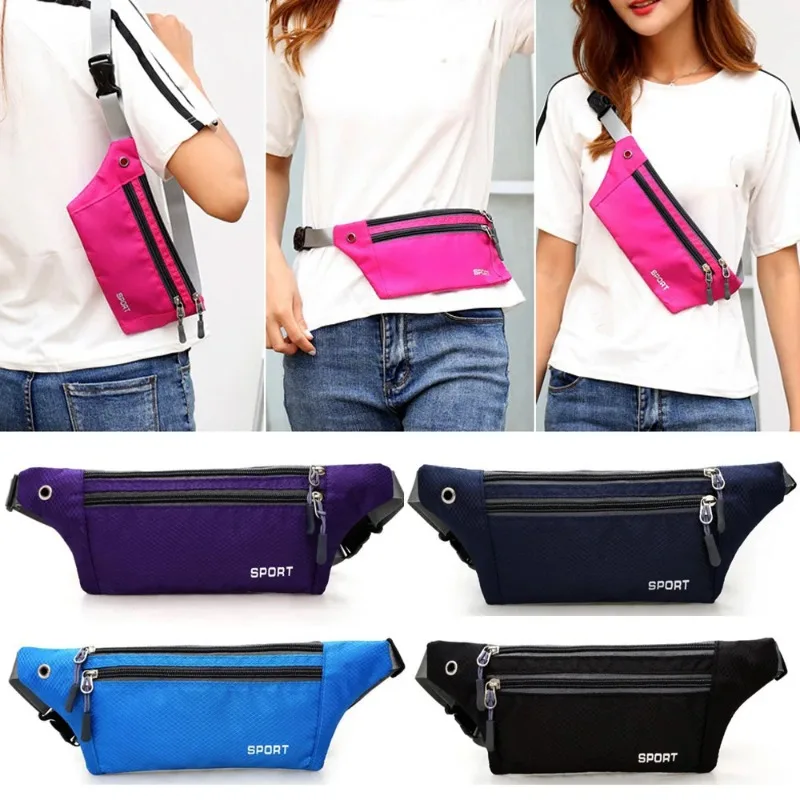 1pc Professionelle Lauf Zip Tasche Wasserdichte Sport Brust Schulter Taschen Gürtel Bum Beutel Unisex Gürteltasche Wandern Outdoor Zubehör