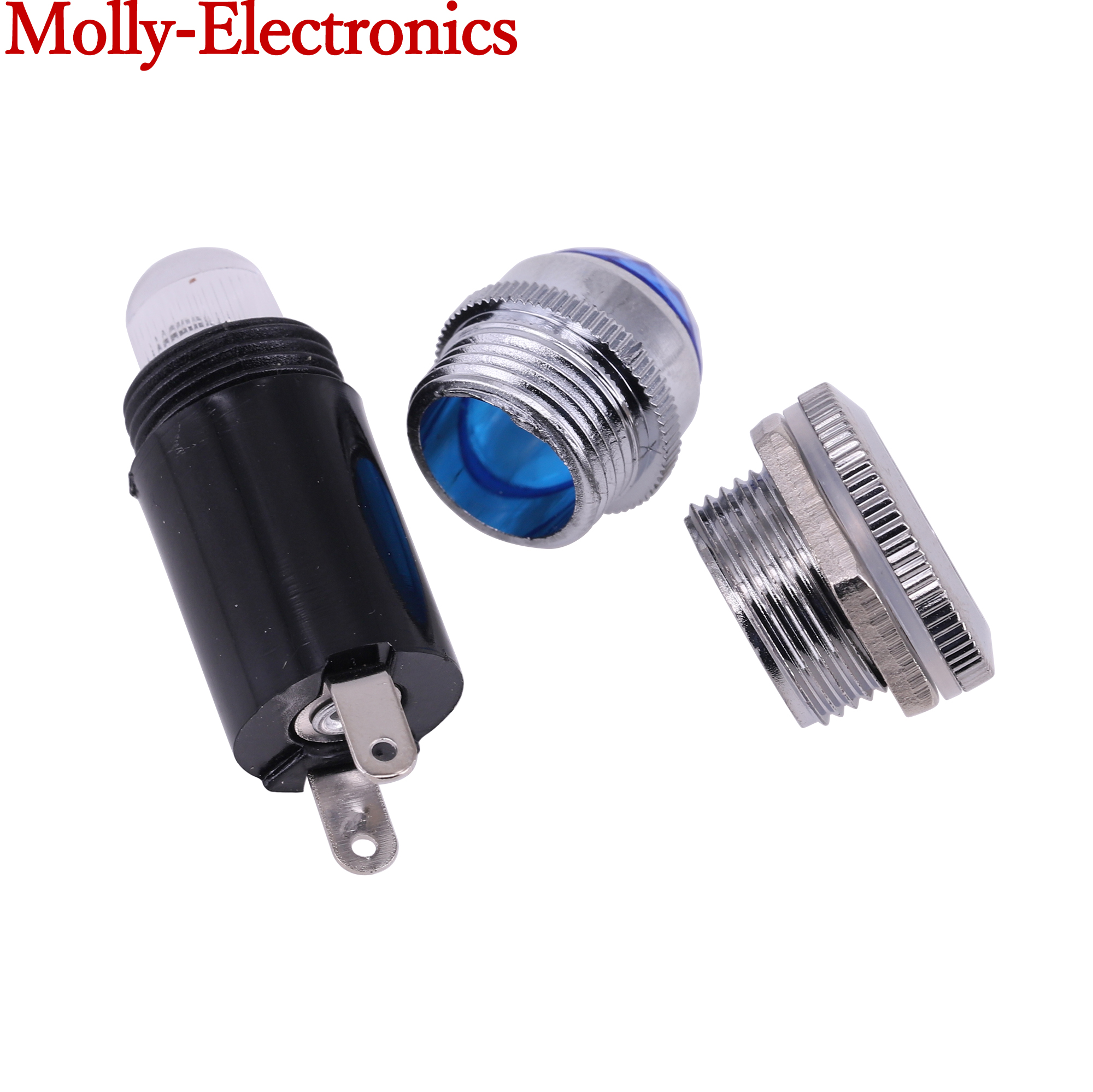 1PC Power Signal lamp Indicator Lights 6.3V 12V 24V 220V Diamond Head Lamp Comprises A Bulb Amplifier Parts DIY Audio HIFI