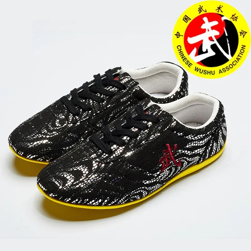 Qualität Paare Pailletten Wushu Tai Chi Kungfu Glamouröse Schuhe Routine Kampfkunst Schuhe Professionelle Wettbewerb Schuhe Männer Frau