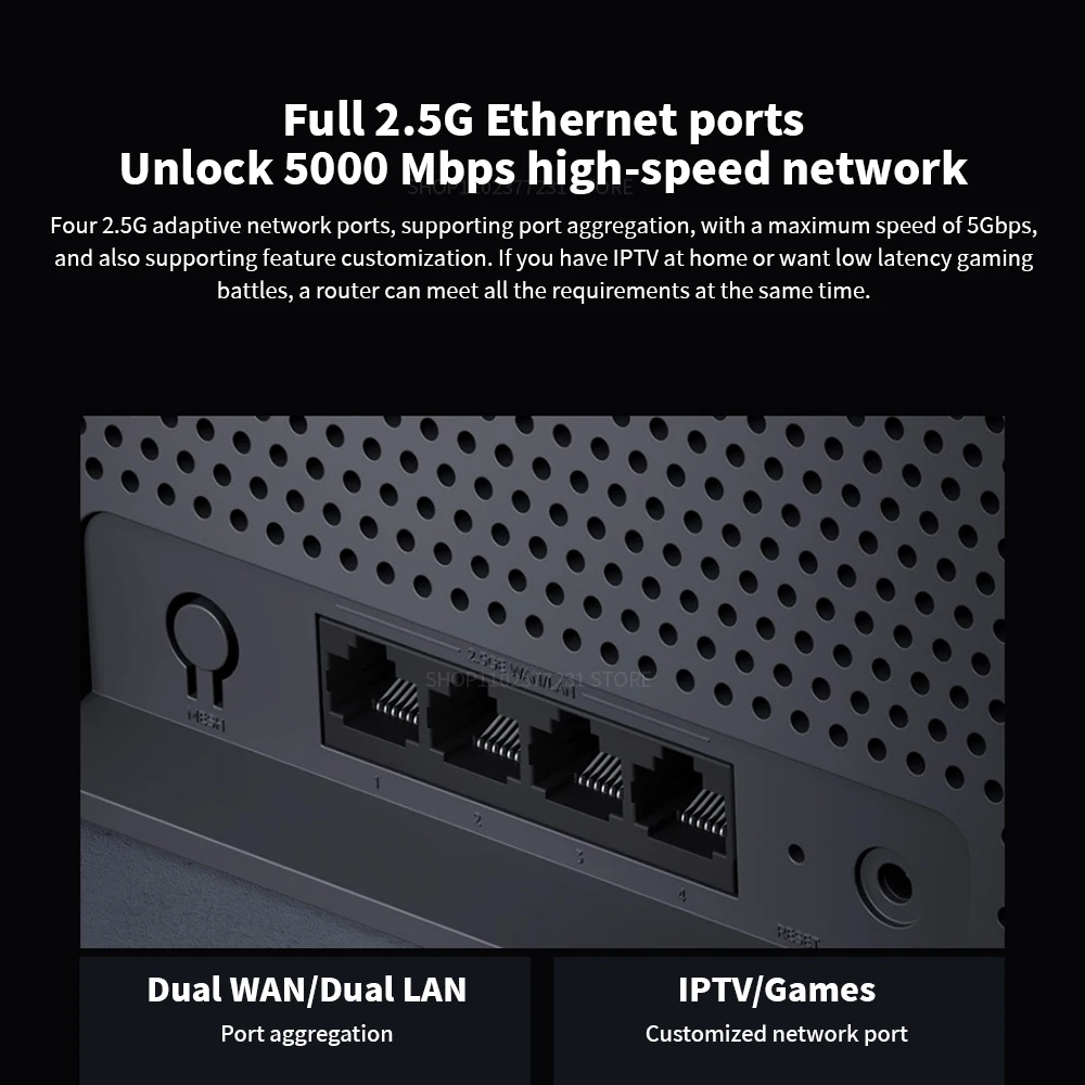 Xiaomi BE6500 Router Quad Nucleus 6500Mbps 2.5G Ethernet Port Dual Frequency 2.4/5GHz 6 Independent Signal Amplifiers Mesh Wifi7