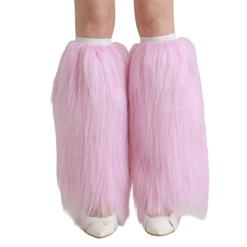 Новинка 2025 года, рождественские плюшевые гетры для ног для женщин, подростков, фестиваль, нарядное мероприятие