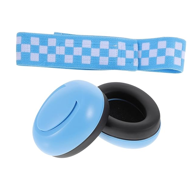 Auriculares con cancelación de ruido para bebé, orejeras con protección para los oídos para bebés con diadema elástica, accesorios de viaje para avión para bebé