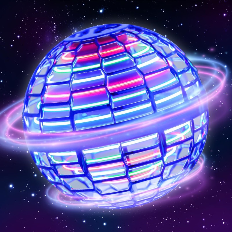 Brinquedo de bola voadora 2025 controlado à mão Boomerang Hover Ball Brinquedos Fidget Flying Spinner com luzes mágicas