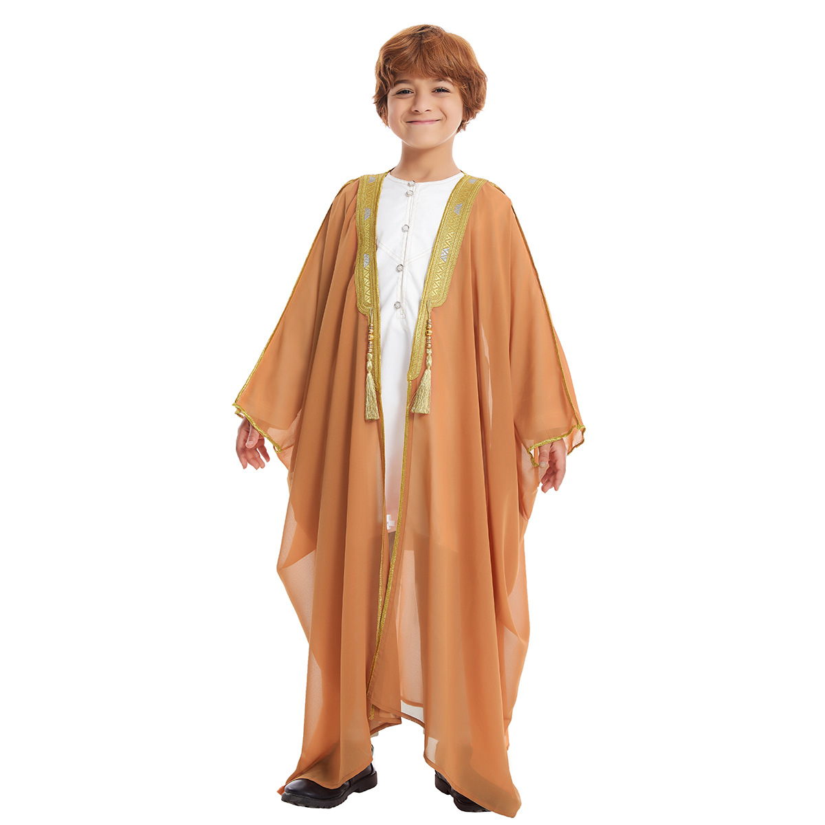 子供のための中東のイスラム教徒のバスローブ、カフタンの祈り、アイラムの服、着物、ティーンエイジャーのドレス、ドバイ、ジュバ、thebe、ar diarab、ダスター