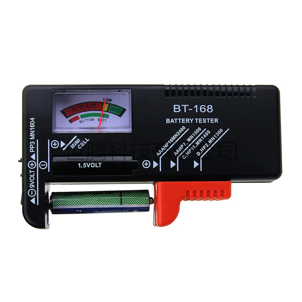 Probador de capacidad de batería Digital, medidor codificado de Color de batería, indicador de voltios, comprobador de potencia BT168