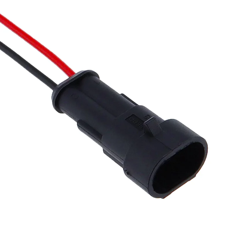 2 Pin Way Sealed Waterproof Electrical Wire Connector Plug Set auto connectors with cable