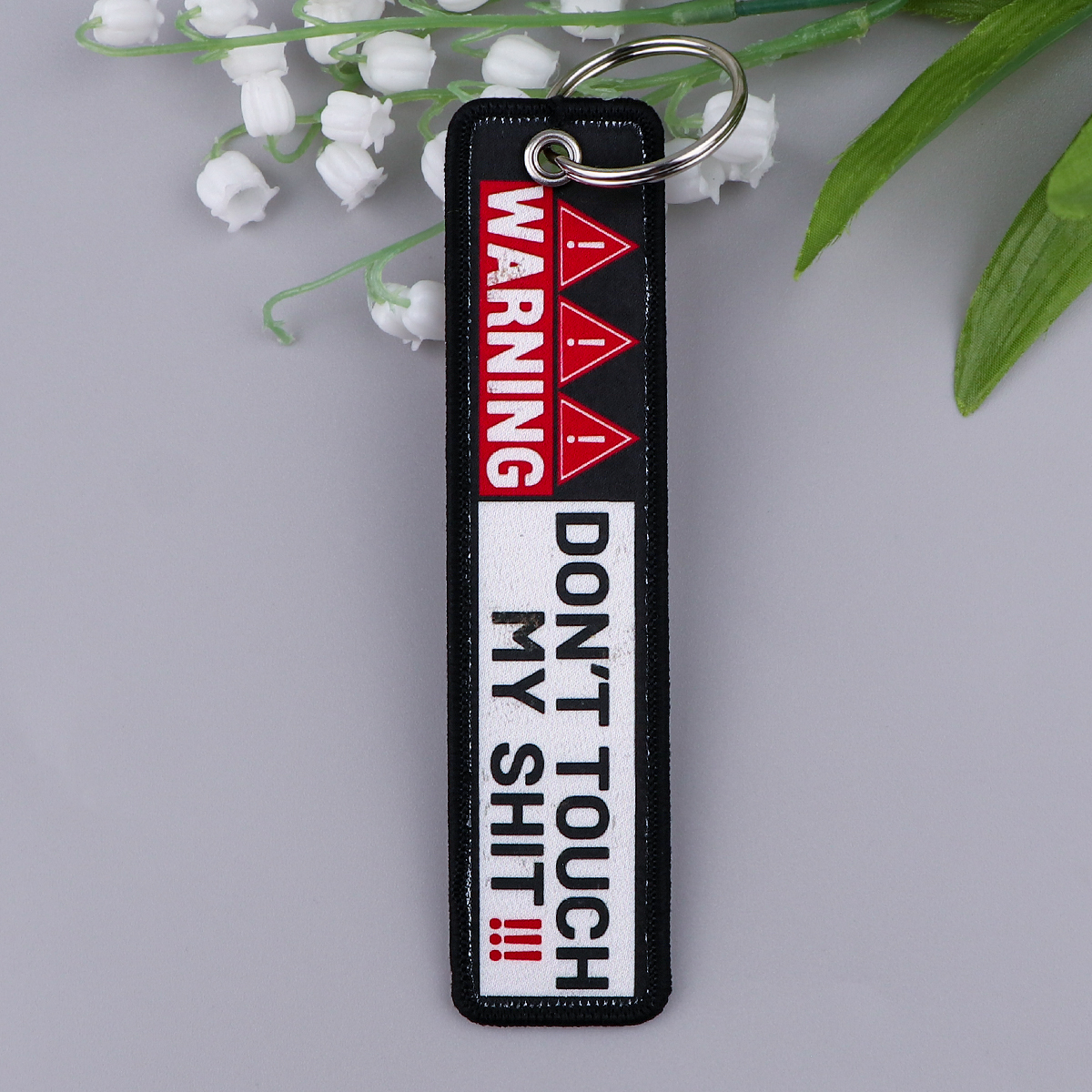 1pcs Computer Pop-up Window Embroidered Keys Tag Keychains For Motorcycles Backpack Fashion Jewelry Key Ring Accessories